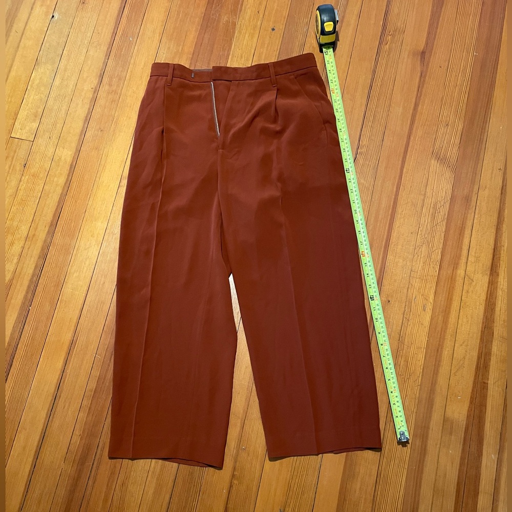 Rust Orange Cropped Pants